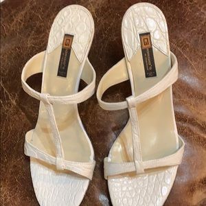 Genuine alligator sandals